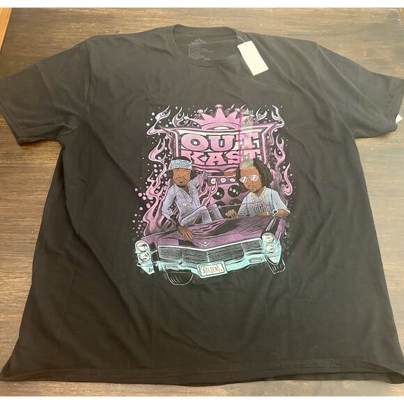 Men’s Outkast T-Shirt Black Size 2XL XXL Rap Atlanta Aliens - Picture 1 of 3